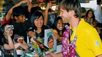 <b>IDOLATRADO. </b>Diego despertó pasiones en su llegada a Pekín.