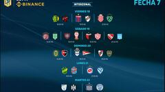 Copa Liga Profesional 2022: horarios, partidos y fixture de la jornada 7