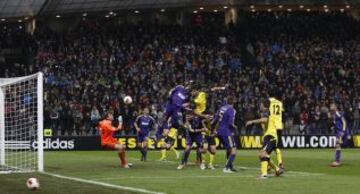 Maribor-Sevilla. Fazio marcó el 1-2.