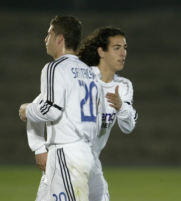 Dani Parejo en el instante de debutar en el fútbol profesional con el Castilla. Fue en un partido contra el Cádiz tras sustituir a Santacruz en el minuto 69.