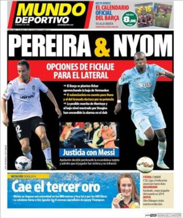 Portadas de la prensa deportiva