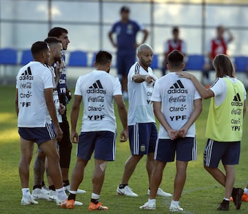 Entrenamiento de Argentina pensando en Croacia