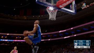 Mate de concurso: Aaron Gordon se gust車 ante los 76ers