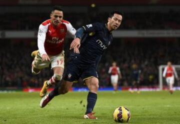 Alexis Sánchez se llevó los abrazos y los aplausos en la nueva victoria del Arsenal ante el Southampton. 