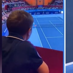 La petición de un niño a una tenista en pleno partido que le dejó con esta cara: el runrún fue general...