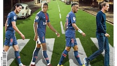 PSG on Abbey Road: L'Équipe recreates famous Beatles cover