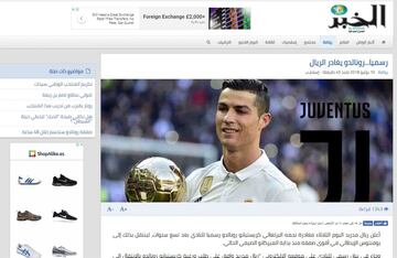 Así ha reaccionado la prensa mundial al fichaje de Cristiano