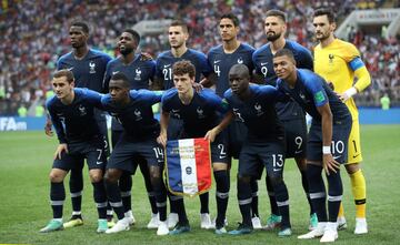 Alineación inicial de Francia.