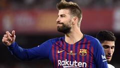 Gerard Piqu&eacute;, el futbolista que m&aacute;s minutos ha jugado esta temporada con el Barcelona. 