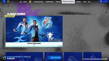 Flakes Power llega a la tienda de Fortnite: cuánto vale su skin y qué objetos trae