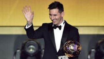 Messi, con su quinto Balón de Oro.