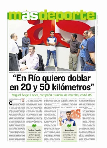 Oficial: Miguel Ángel López doblará en 20 y 50 km en Río