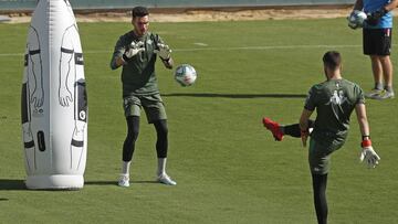 Dani Mart&iacute;n, en un entrenamiento. 
 
 
 
 