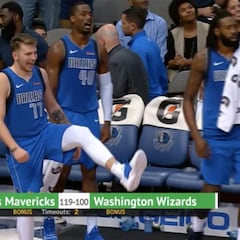 El 'bailecito' jugón de Doncic tras ganar: cada vez está más suelto...