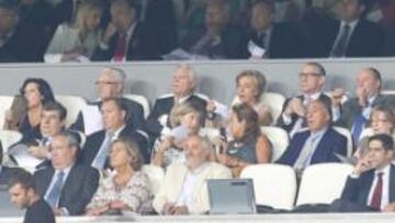 <b>PANORÁMICA. </b>El Palco del Bernabéu, al que acudieron numerosas personalidades, vivió otra de las grandes noches en la Copa de Europa.