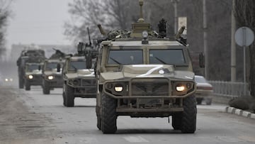 Vehículos militares de Rusia en la península de Crimea durante la ofensiva contra Ucrania
KONSTANTIN MIHALCHEVSKIY / SPUTNIK / CONTACTOPHOTO