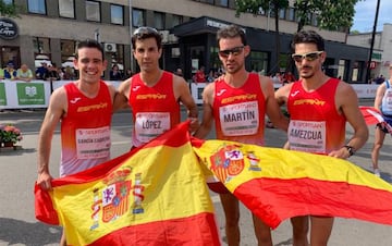 Diego García Carrera, Miguel Ángel López, Álvaro Martín y Alberto Amezcua.