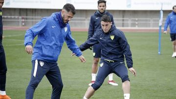 15/03/2018 ENTRENAMIENTO DEL MALAGA RICCA Y DEMICHELIS