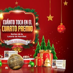 ¿Cuánto toca en los cuartos premios del Sorteo de la Lotería de Navidad?