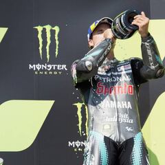 Emocionante y sincera alegría de Rossi por el podio de Morbidelli