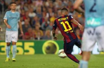 Neymar marca el 2-0.