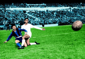 Otro de los integrantes del tr¨ªo de defensores. Rafael Lesmes fue el titular en las tres primeras Copas de Europa y se marchar¨ªa en 1960 con la Quinta bajo el brazo. En la Cuarta y la posterior ser¨ªa relegado por Z¨¢rraga y Santamar¨ªa.