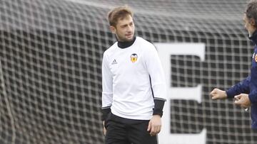 Fede Cartabia con el Valencia. 