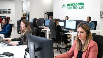 Equipo de atenci&oacute;n al cliente de Mercadona.