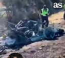 Un camionero grabó el Lamborghini de Diogo Jota ardiendo después del accidente