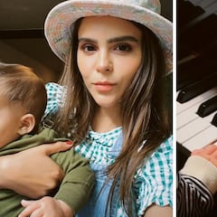 Yuya muestra que su hijo Mar está aprendiendo a tocar el piano