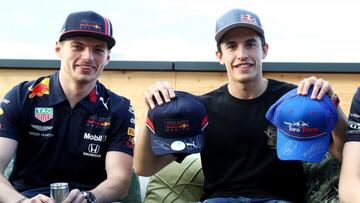 Max Verstappen con Marc Márquez.