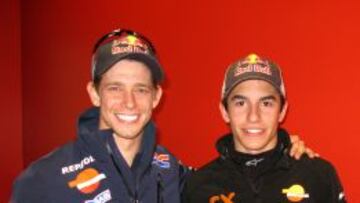 Stoner y M&aacute;rquez.