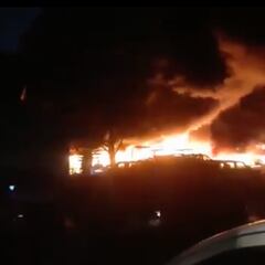 Reportan incendio en base de la Guardia Nacional en Iztapalapa