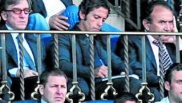 Quique estuvo tomando notas durante el partido