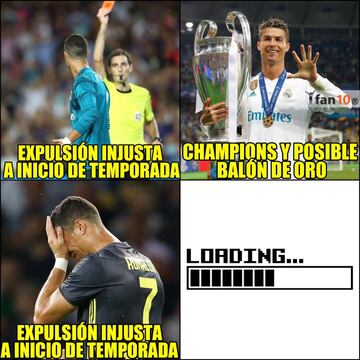 Los memes se muestran confundidos ante la expulsión de CR7