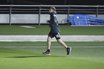 Sibille corriendo en el entrenamiento.