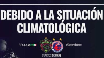 Debido al clima, el Juárez vs Veracruz cambia de fecha