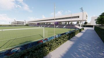 Mini estadio para 2.500 aficionados.