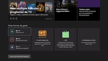 Por usar el navegador Edge en PC y móviles y realizar búsquedas en él también obtenemos puntos de Microsoft Rewards