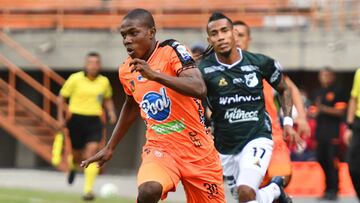 Partido de Liga BetPlay entre Envigado y Deportivo Cali