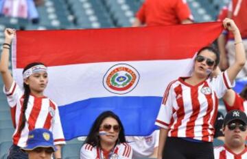 Imágenes de hinchas de EE.UU - Paraguay en Copa América
