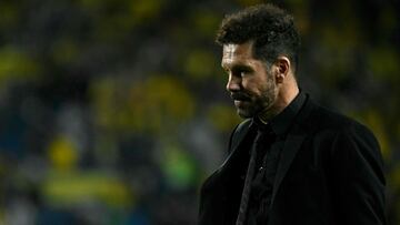 Simeone, durante el Las Palmas-Atlético.