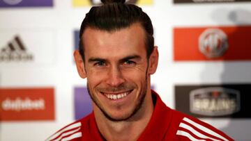 Bale, durante la rueda de Prensa.