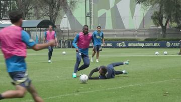Vídeo: El golazo de Julián Quiñones en su primer entrenamiento con el América