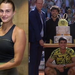 La queja de Sabalenka por su tarta de cumpleaños