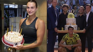 La queja de Sabalenka por su tarta de cumpleaños