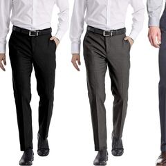 Este pantalón de vestir de hombre Calvin Klein está disponible en cuatro colores