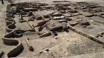 LUXOR, EGYPT - APRIL 10: A general view of the ruins of a 3000 year-old lost city on April 10, 2021 in Luxor, Egypt. Egyptian archaeologists have discovered Aten or &quot;the lost golden city&quot; which is believed to be the largest ancient city ever dis