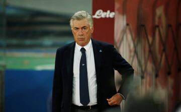 Napoli coach Carlo Ancelotti before the match