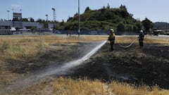 Hinchas de Colo Colo provocaron incendio afuera del estadio CAP